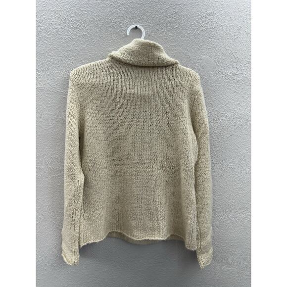 Eileen Fisher Womens Sweater Medium Tan Pullover Crowl Neck Merino Wool Camel - Picture 7 of 11
